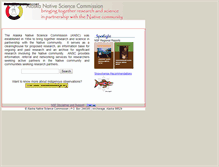 Tablet Screenshot of nativescience.org